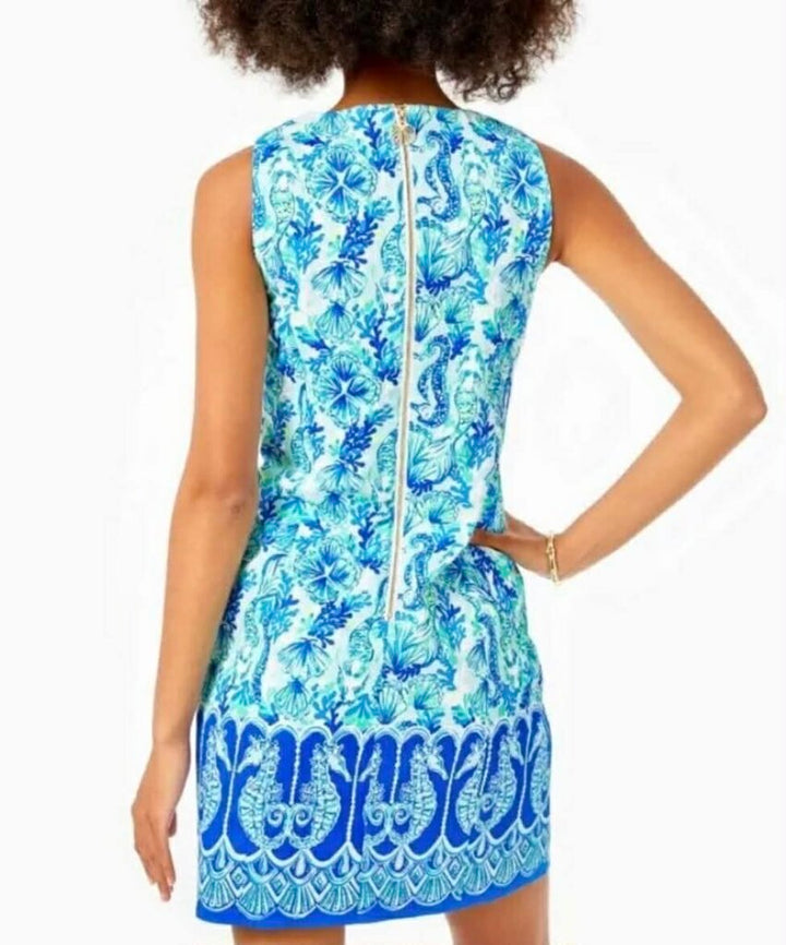 Lilly Pulitzer Mila Shift Dress in Sea Glass Aqua - Size 2