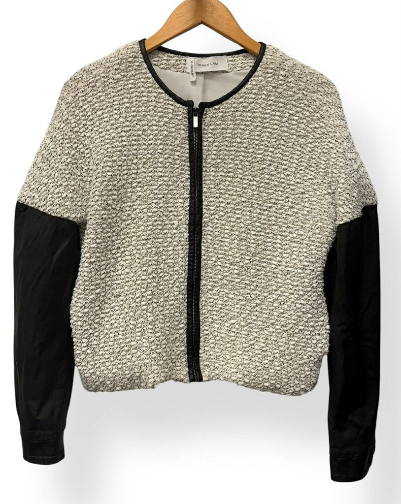 Derek Lam 10 Crosby Fitted Lambskin Jacket - Size 2