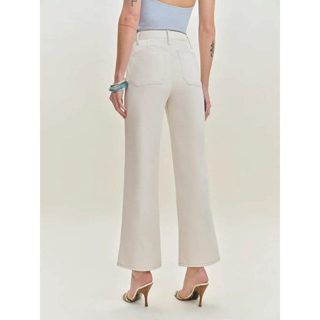 Reformation NWT Alyssa Stretch High Rise Wide Leg Cropped Jeans - Size 27