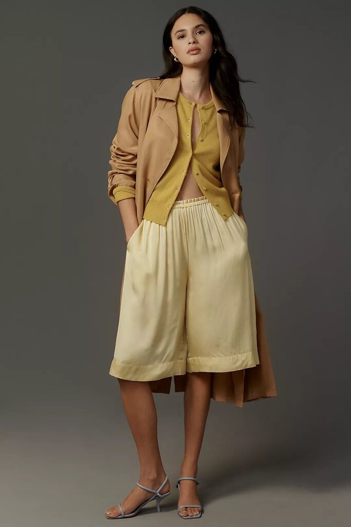 Anthropologie Silky Culotte Shorts - Size Small