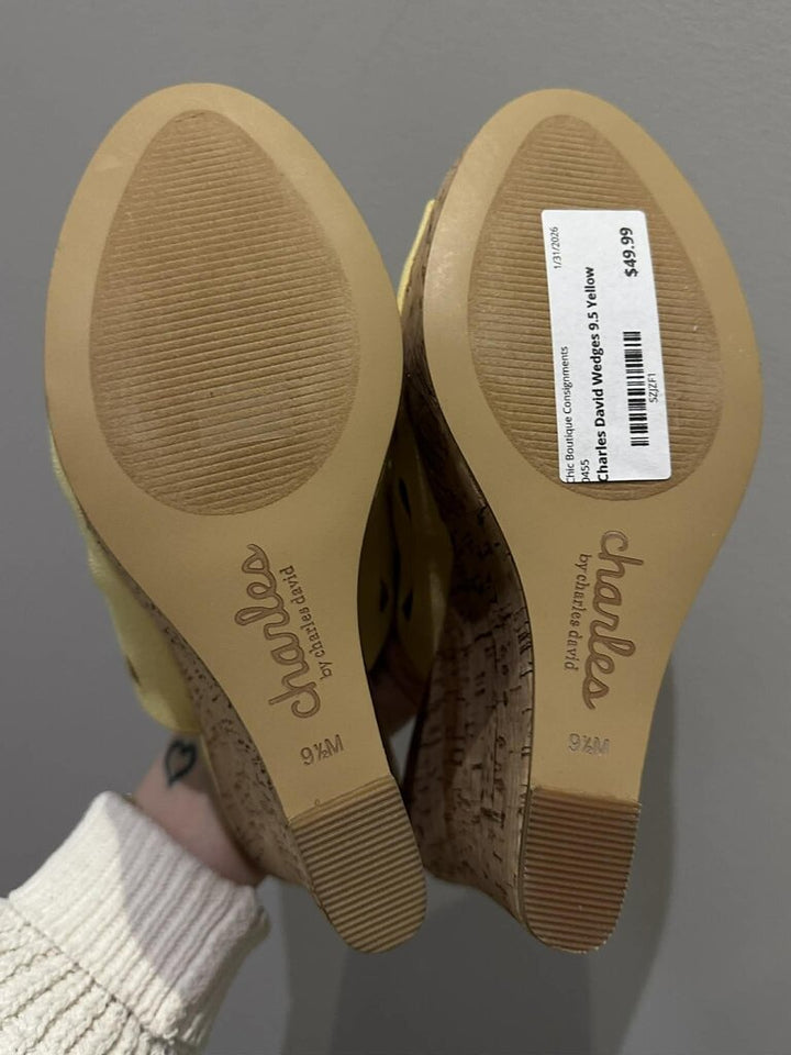 Charles David April Cutout Wedges - Size 9.5