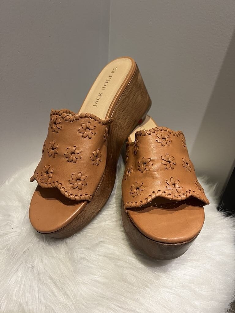 Jack Rogers Rory Wedges- Size 9.5 (Retails for $148)
