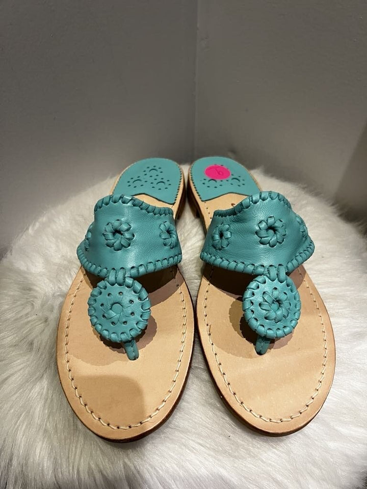 Jack Rogers Blue Sandal- Size 9 (Retails at $138)