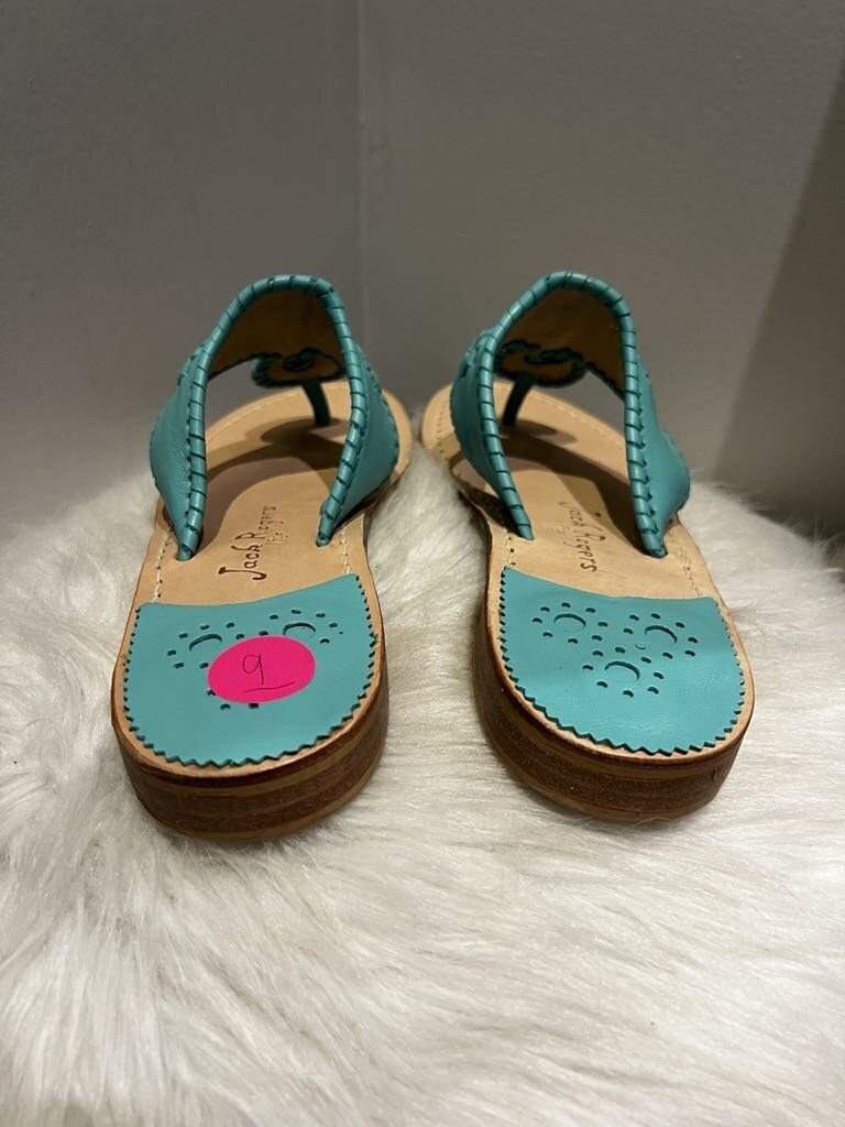 Jack Rogers Blue Sandal- Size 9 (Retails at $138)