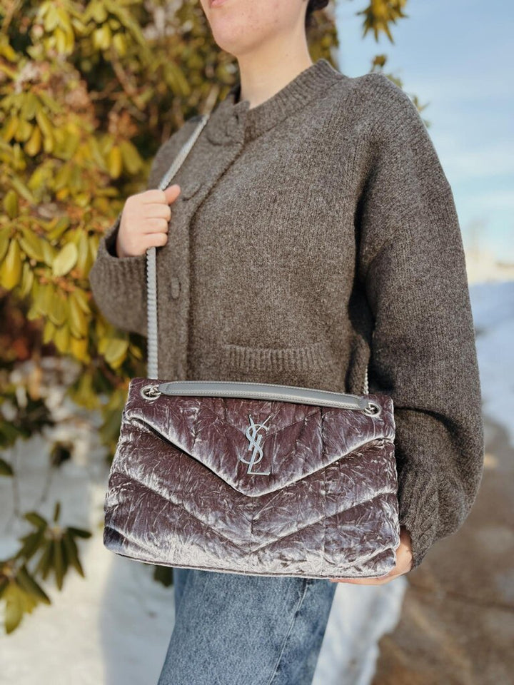 YSL Small Velvet Loulou Shoulder Bag