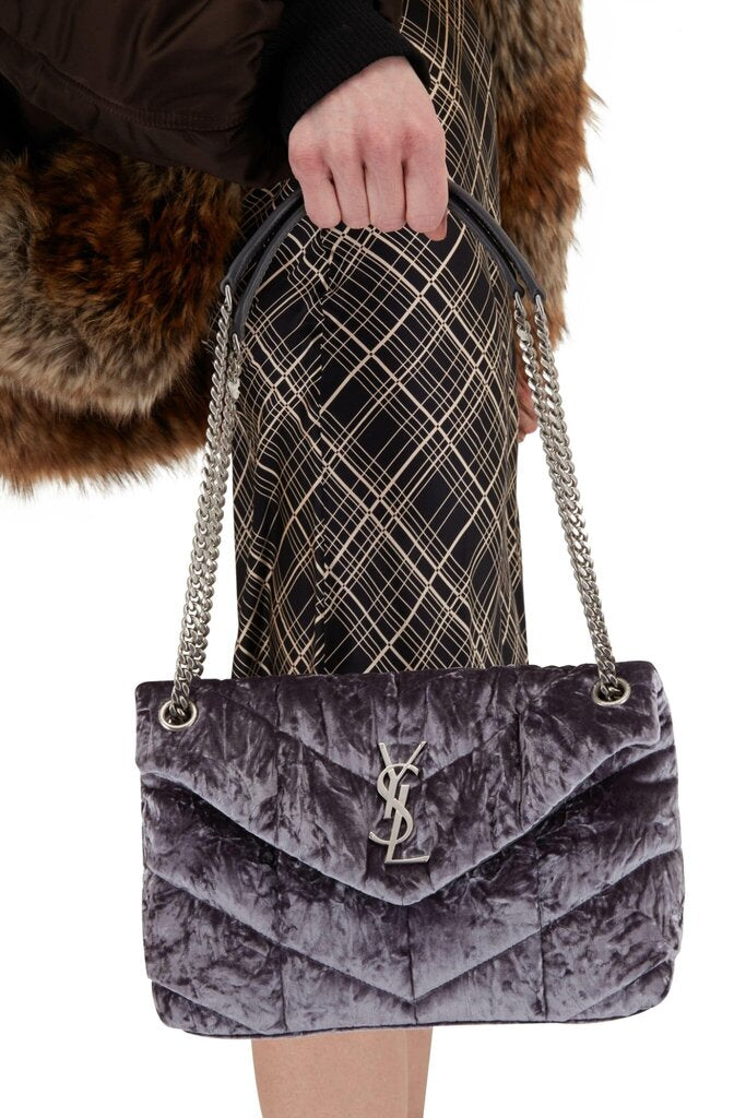 YSL Small Velvet Loulou Shoulder Bag