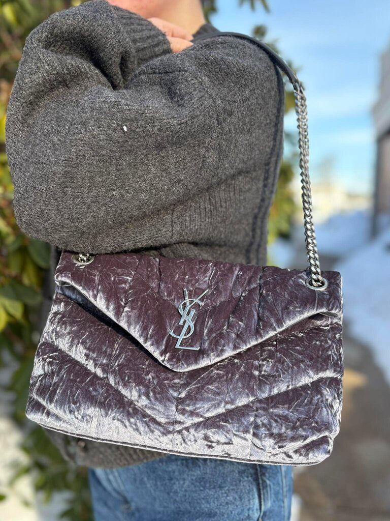 YSL Small Velvet Loulou Shoulder Bag