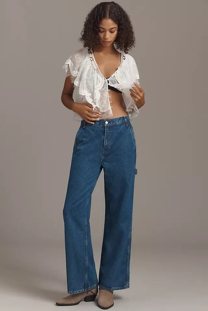 Reformation NWT Diego Mid Rise Baggy Utility Jeans - Size 27 (retails $198)