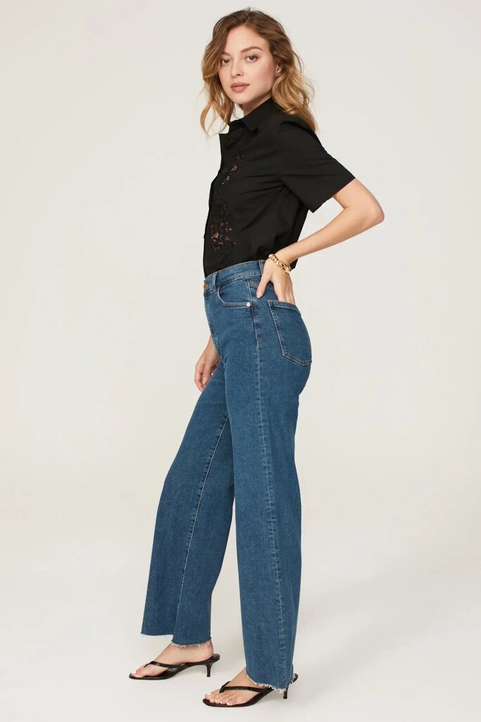 DL1961 Hepburn Wide Leg High Rise Vintage 31" NWT Jeans - Size 27 (retails $269)