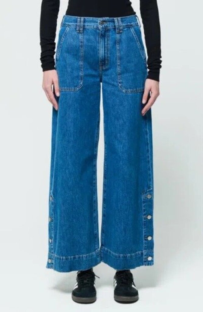 Etica Matis High Waist Ultra Wide Leg NWT Jeans in Fall Breeze - Size 26 (retails $238)
