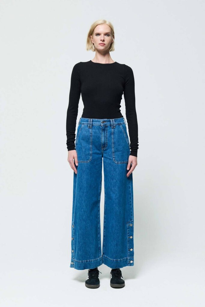 Etica Matis High Waist Ultra Wide Leg NWT Jeans in Fall Breeze - Size 26 (retails $238)