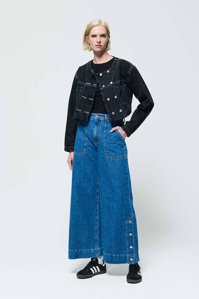 Etica Matis High Waist Ultra Wide Leg NWT Jeans in Fall Breeze - Size 26 (retails $238)