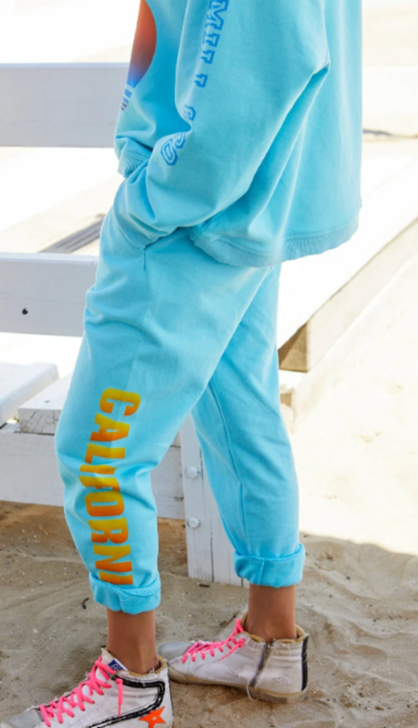 Hammill & Co California Trackpant Aqua - Size Large