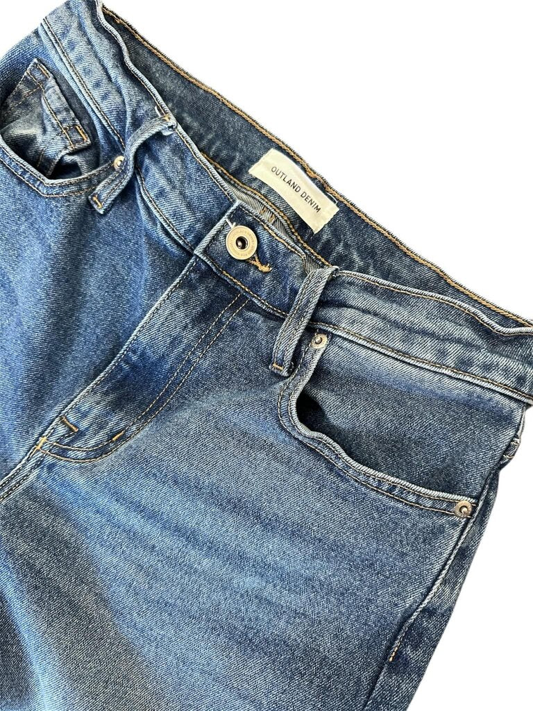 Outland Wide Leg Cuffed Jeans - Size 27