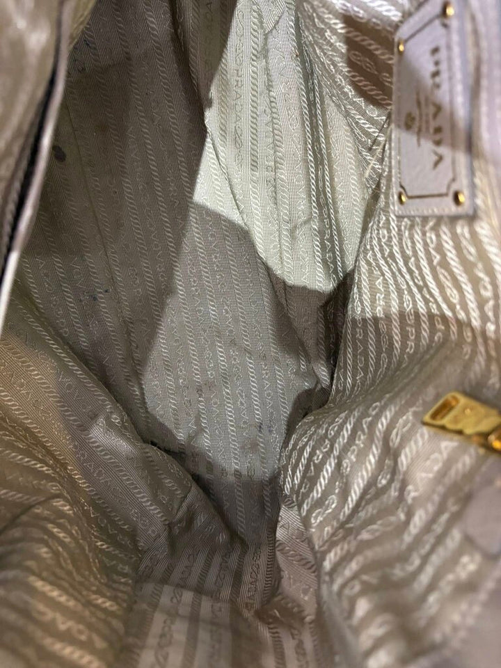 Prada Vitello Daino Side Pocket Hobo