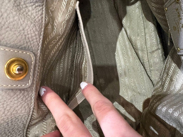 Prada Vitello Daino Side Pocket Hobo