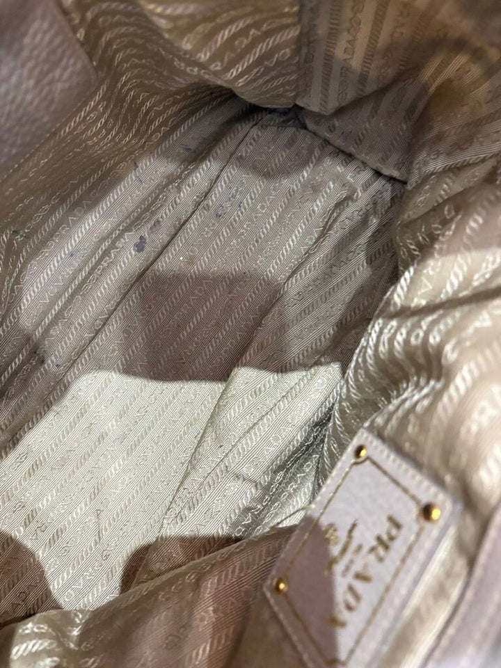 Prada Vitello Daino Side Pocket Hobo