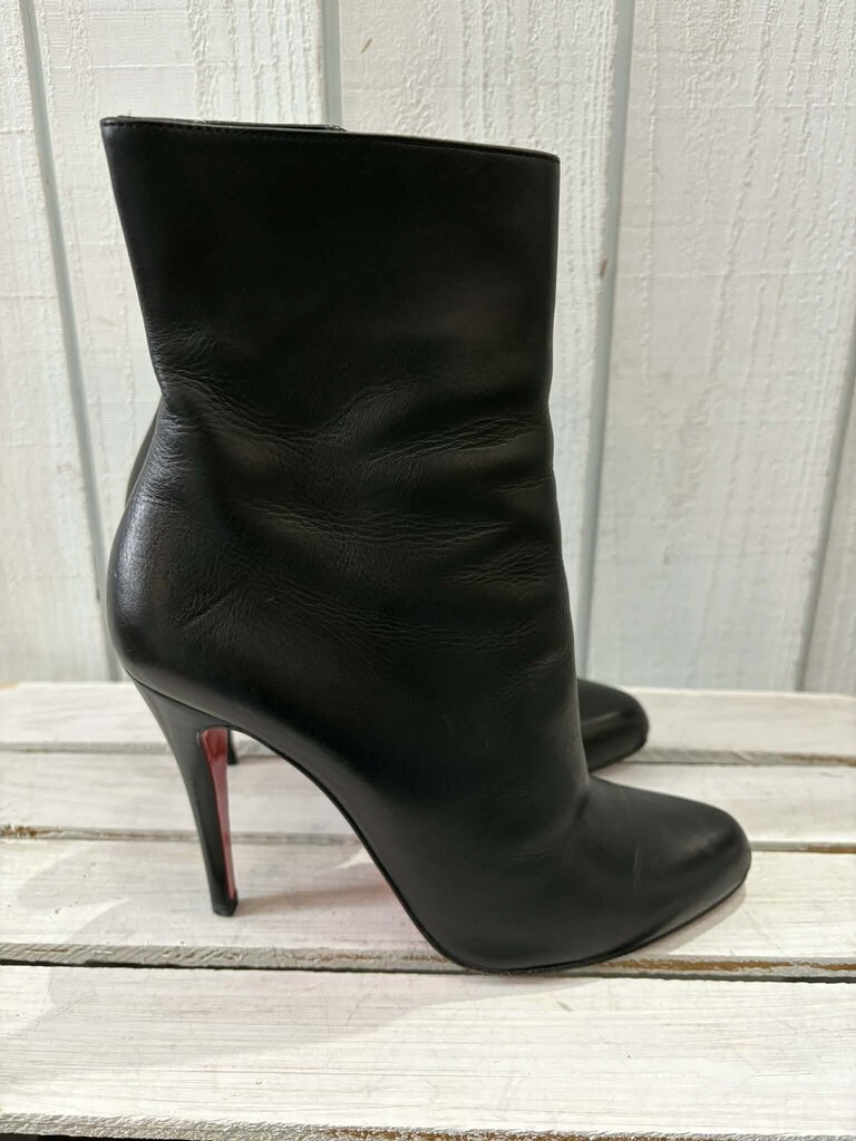 Christian Louboutin Leather Carezza Paris 100 Boots - Size 37.5