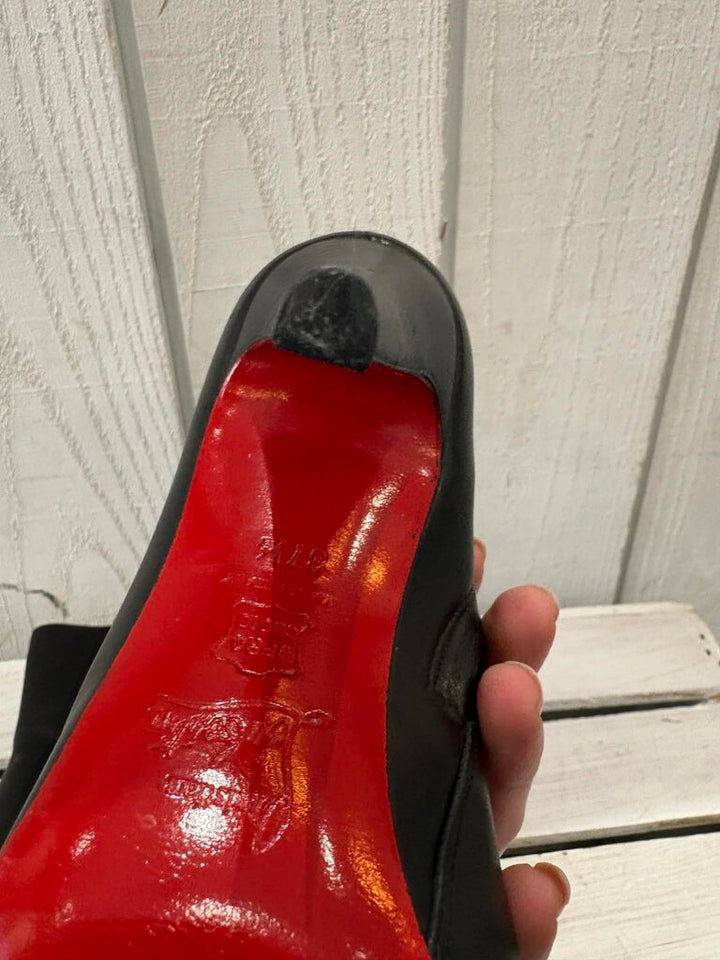 Christian Louboutin Leather Carezza Paris 100 Boots - Size 37.5