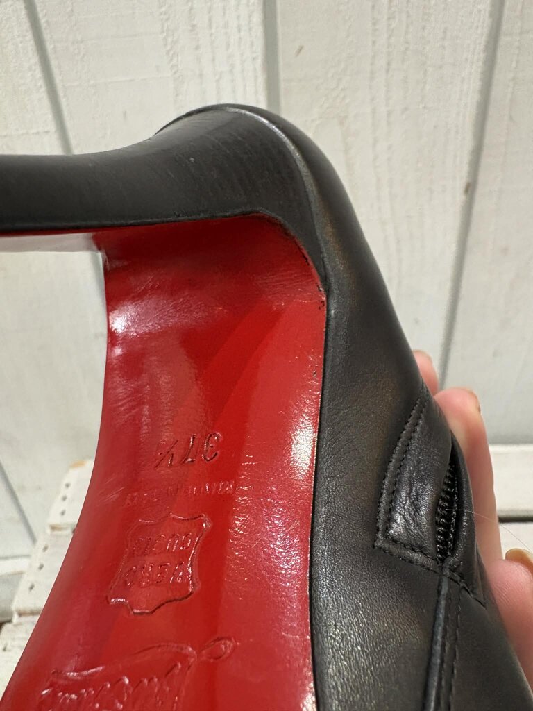 Christian Louboutin Leather Carezza Paris 100 Boots - Size 37.5