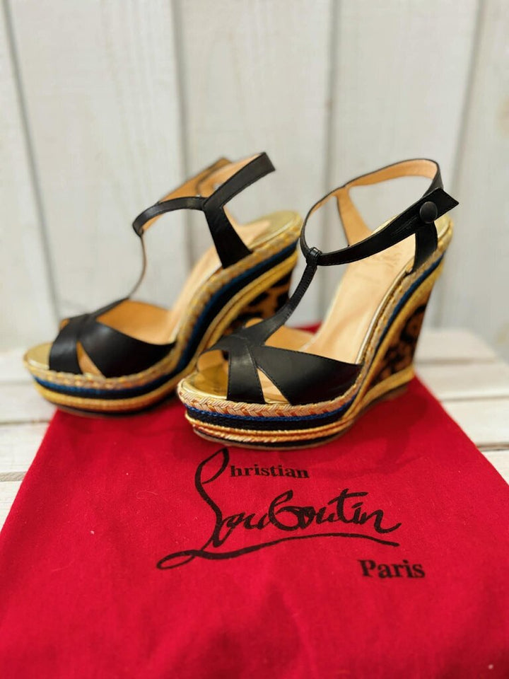 Christian Louboutin Marina Leige 140 Espadrilles - Size 37.5