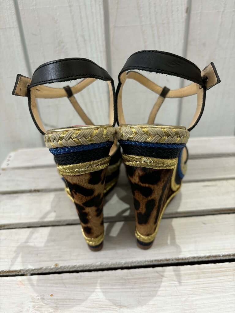 Christian Louboutin Marina Leige 140 Espadrilles - Size 37.5