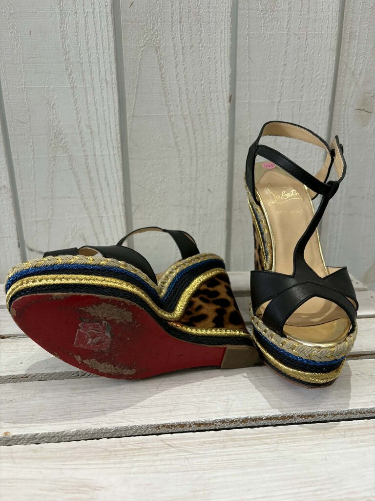 Christian Louboutin Marina Leige 140 Espadrilles - Size 37.5