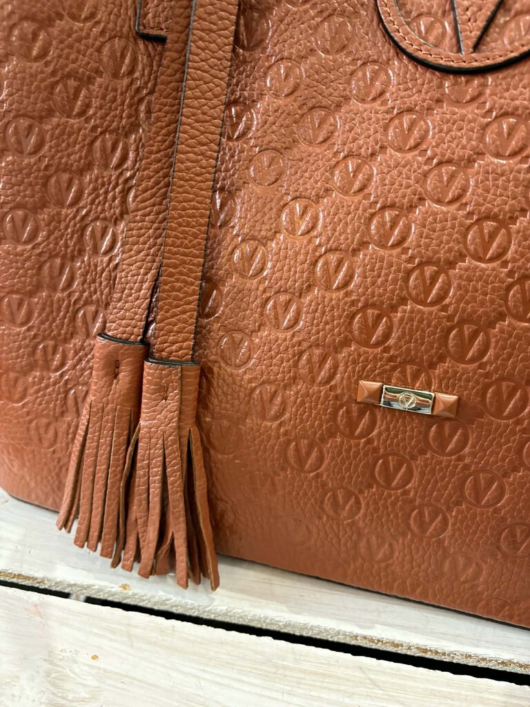 Valentino Soho Medallion Leather Tote