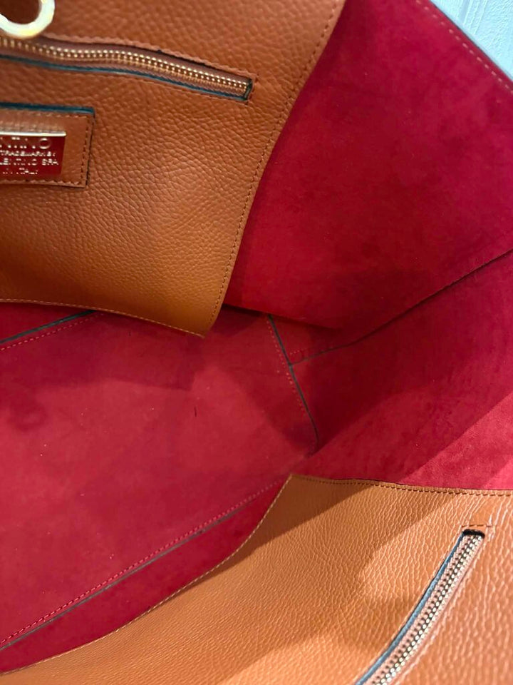 Valentino Soho Medallion Leather Tote