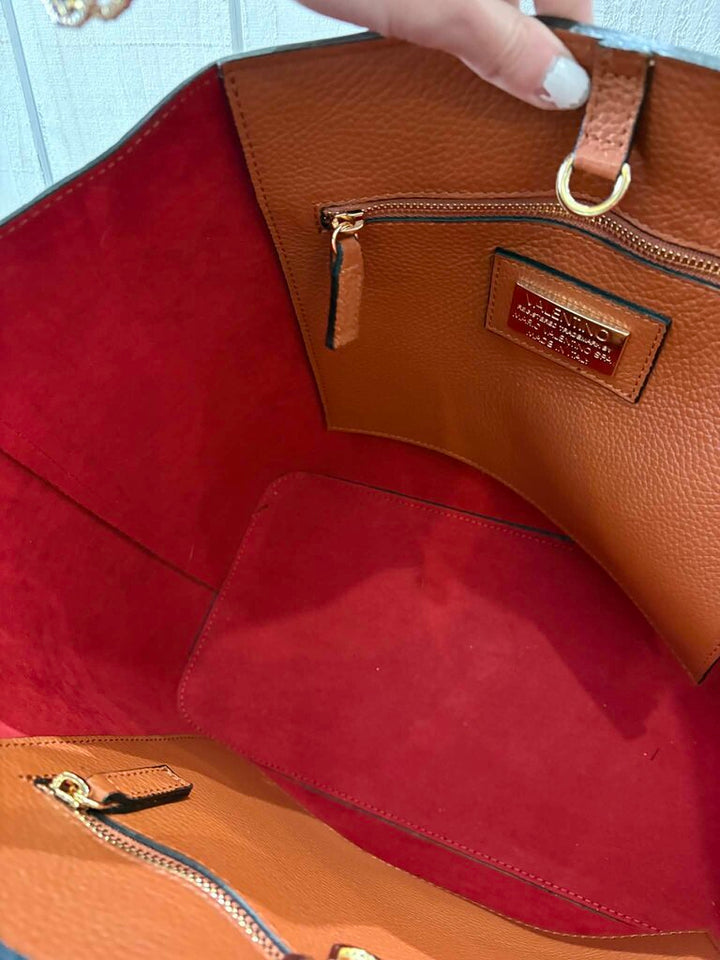 Valentino Soho Medallion Leather Tote