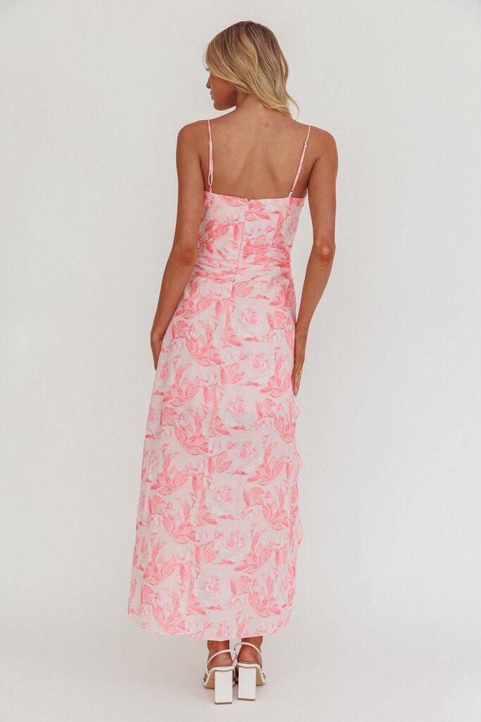 Saints & Secrets NWT Serif Ruffle Trim Split Maxi Dress - Size Small (Retails for $89)