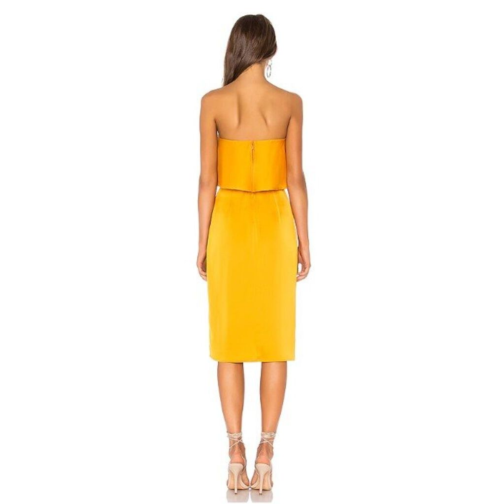 Lovers + Friends Violet Midi Dress in Marigold - Size Small