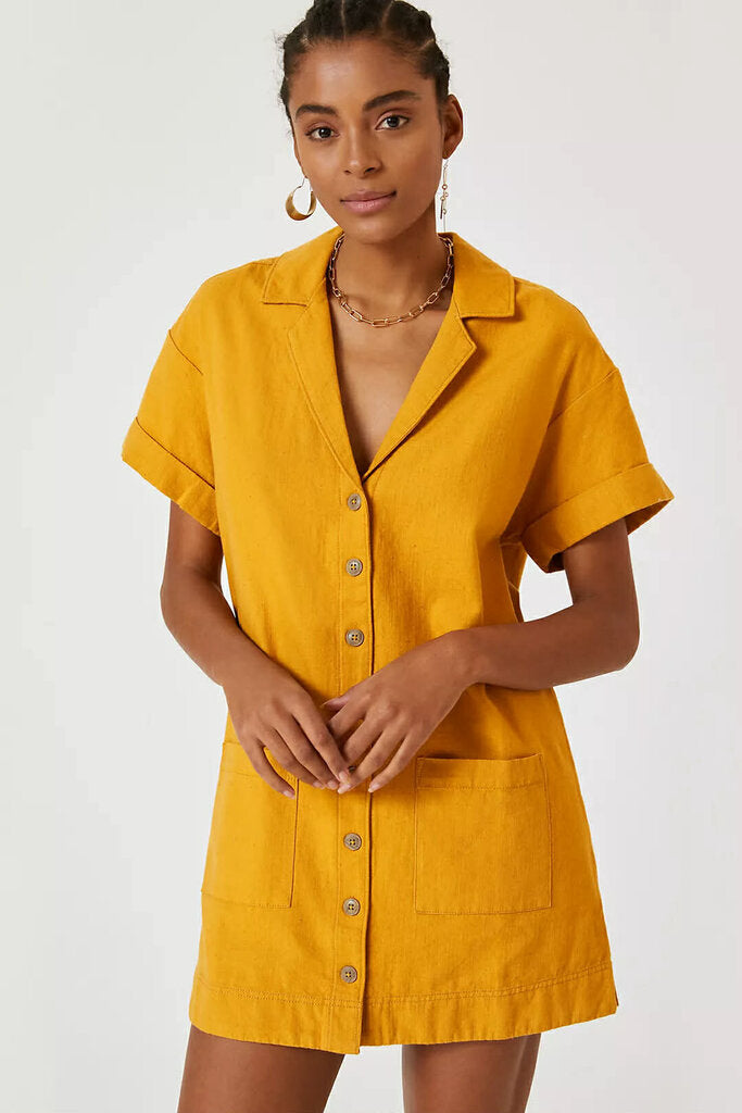 Pilcro Button Down Shirt Dress - Size Small