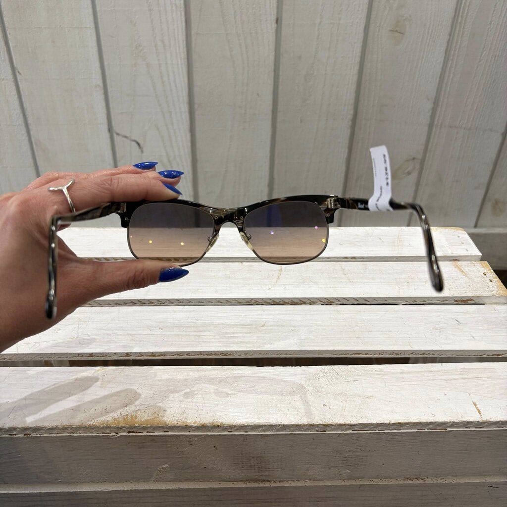 Persol 3034-S 399/87 Square Navigator Sunglasses (W/ Case)