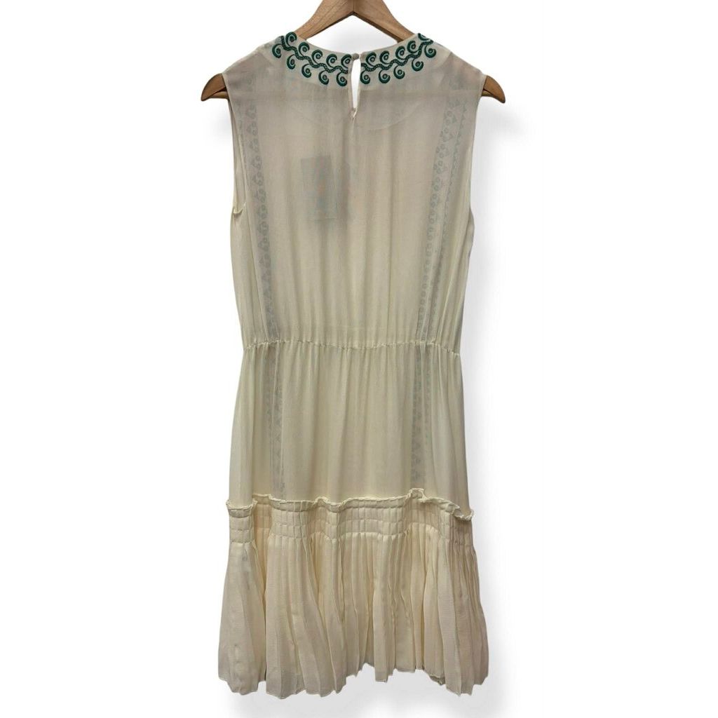 Vanessa Bruno NWT Embroidered Sleeveless Mini Dress - Size 4(Retails $476)