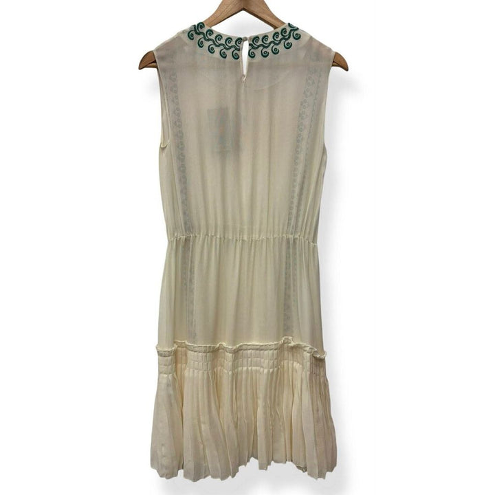 Vanessa Bruno NWT Embroidered Sleeveless Mini Dress - Size 4(Retails $476)