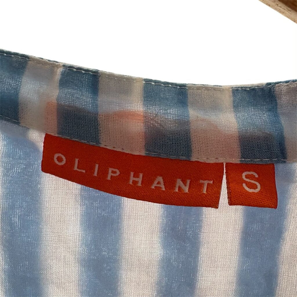 Oliphant Yoke Dress in Nassau Blue - Size Small