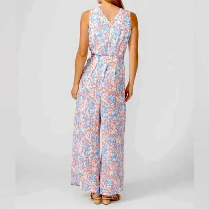 J McLaughin NWT Hermione Jumpsuit in Coral/Pier Pebble - Size 10 (Retails for $248)