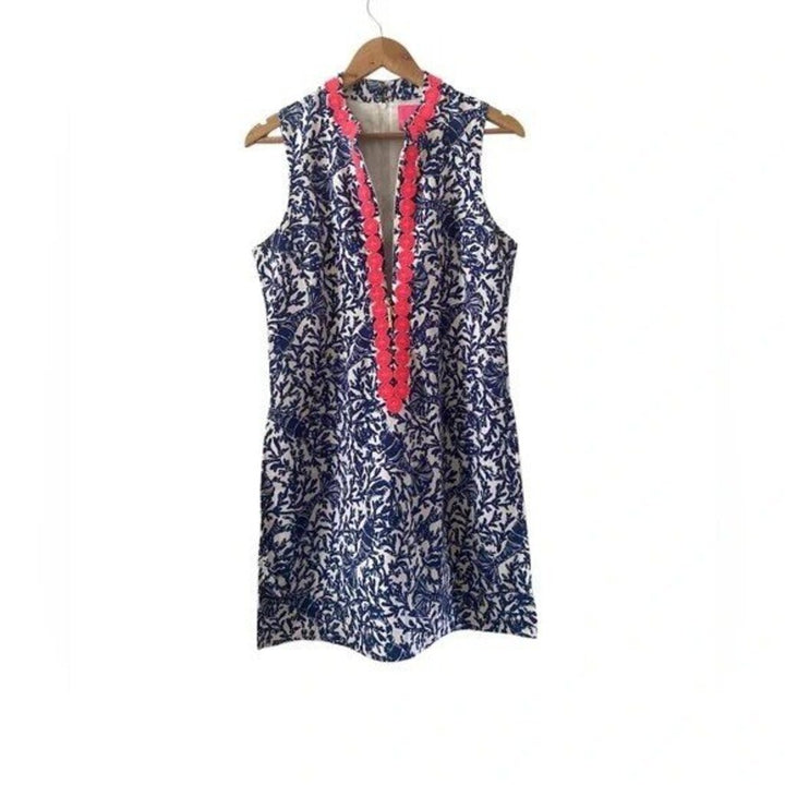 Lilly Pulitzer Navy Jonna Shift Romper- Size 6