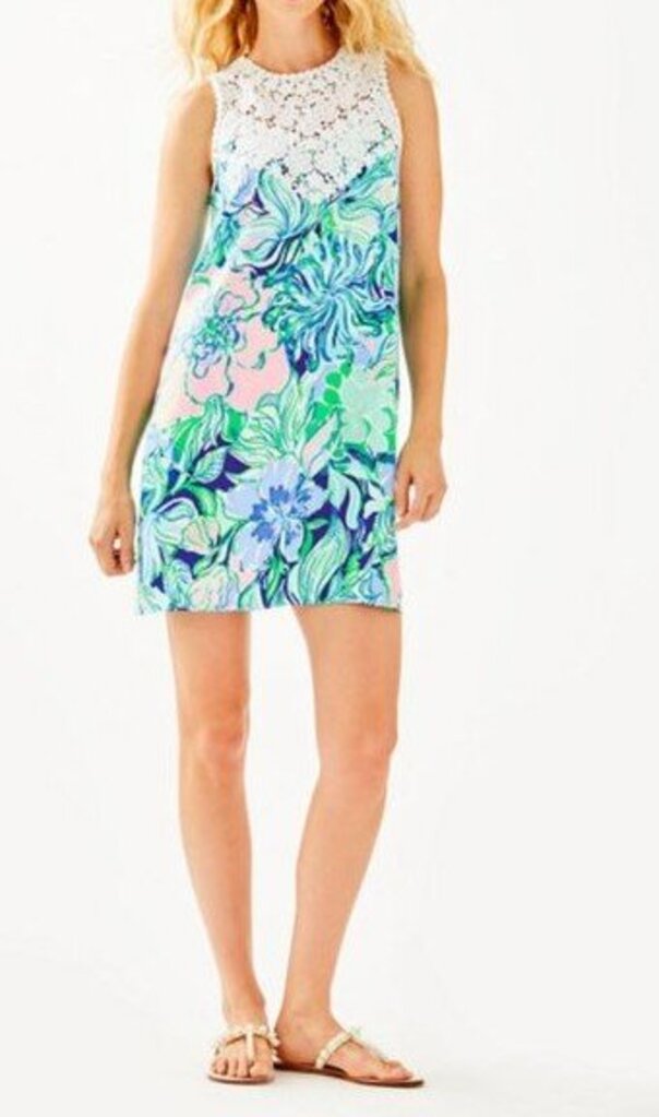Lilly Pulitzer Nala Soft Shift Dress in Party Thyme - Size 2