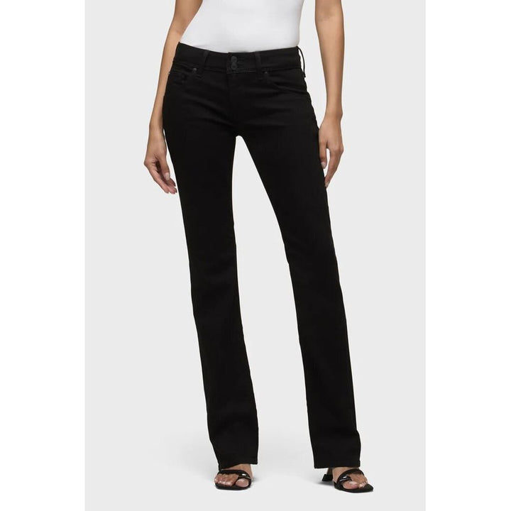 Hudson Mid-Rise Jeans In Black - Size 26