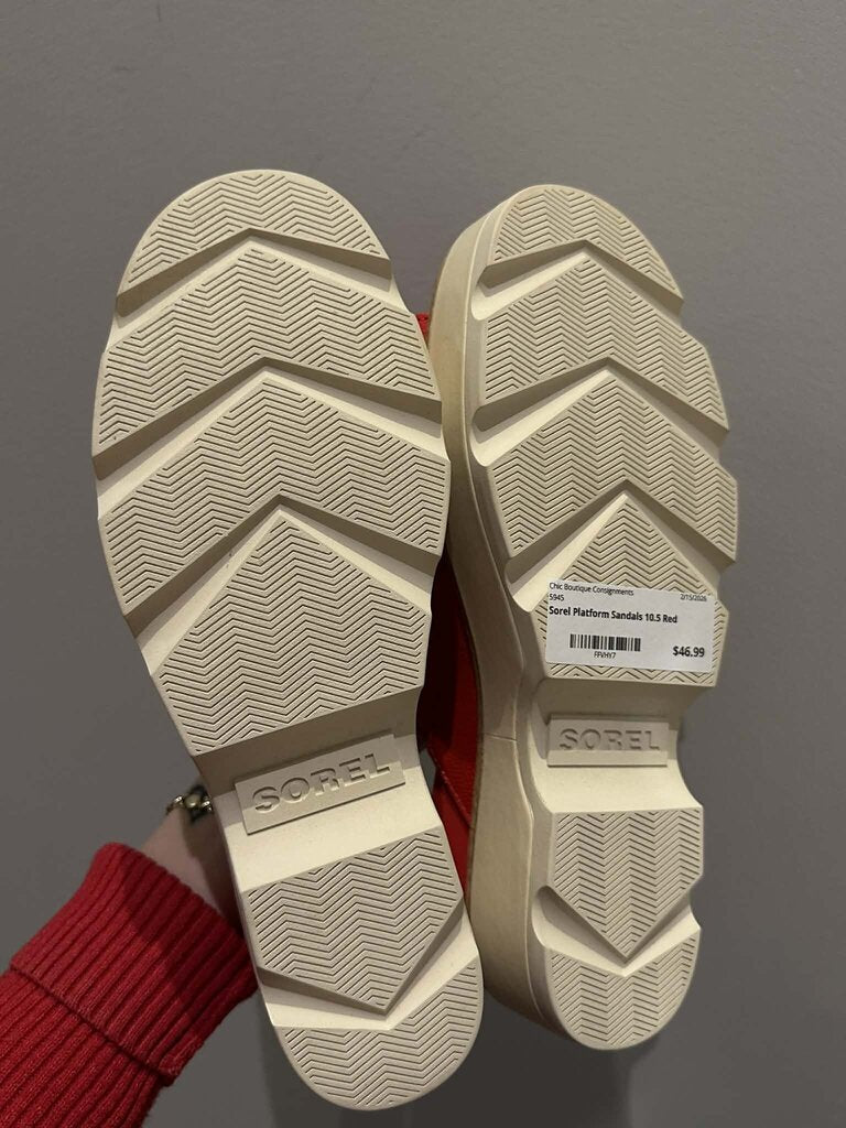 Sorel Joanie Platform Wedge Slide Sandals - Size 10.5