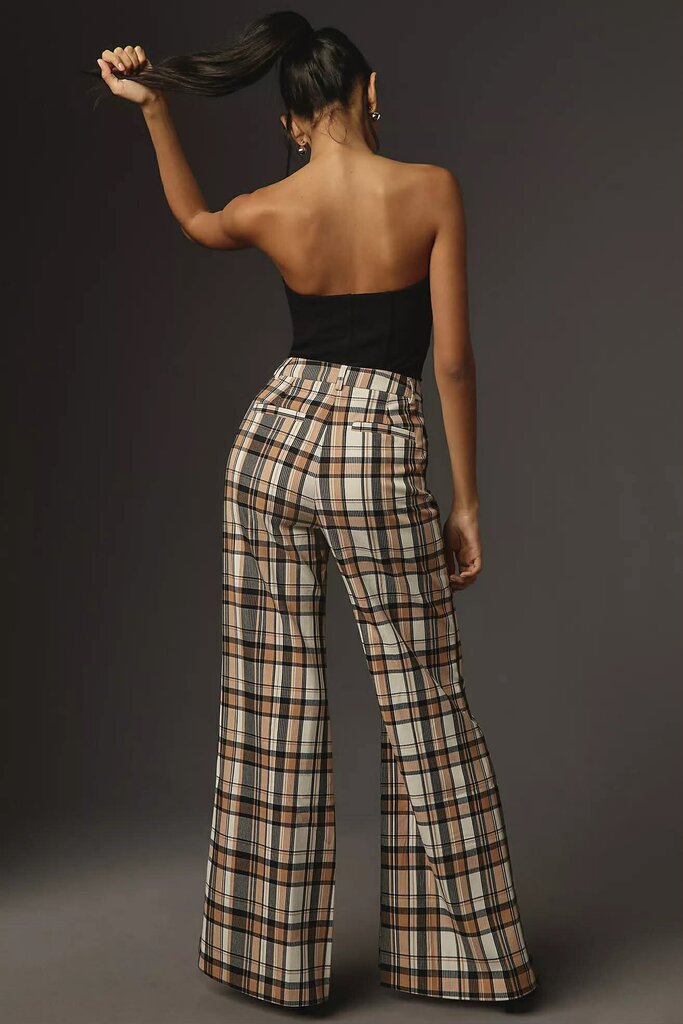 Maeve Flowy Wide-Leg Trousers - Size 6T