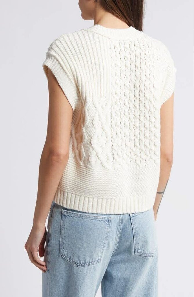 Madewell Patchwork Sweater Vest - Size XS