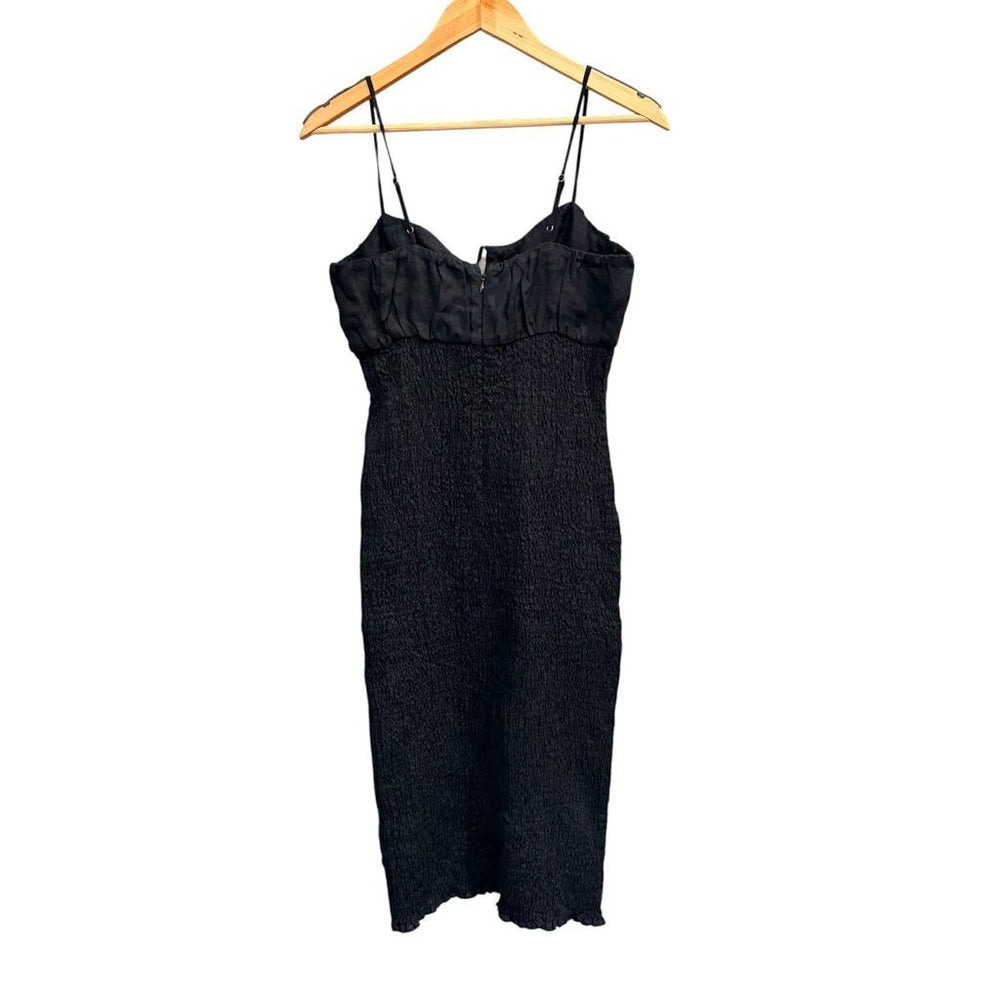 J Crew Smocked Tie Front Dress