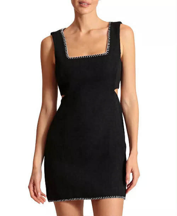 7 For All Mankind Tweed Square-Neck Sleeveless Sheath Dress - Size Small