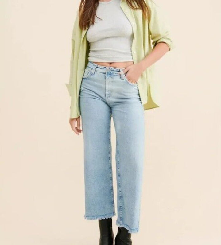 AG Denim Saige Wide Leg Crop - Size 26