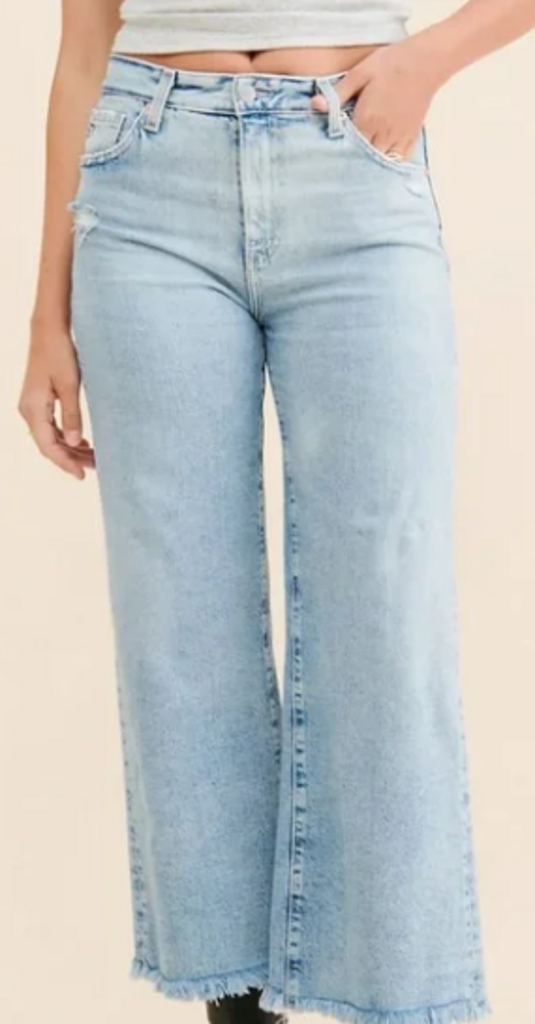 AG Denim Saige Wide Leg Crop - Size 26