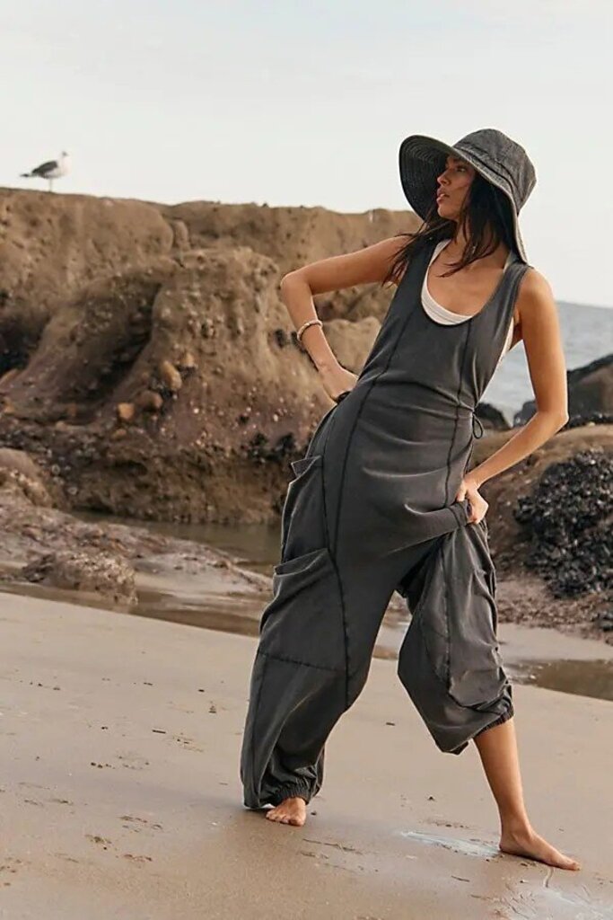 Free People NWT Infinity Onesie in Black - Size Small (Retails for $108)