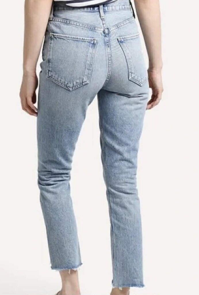 Agolde Riley Hi-Rise Straight Crop Jeans - Size 29